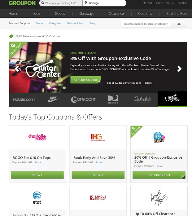 Groupon Coupons